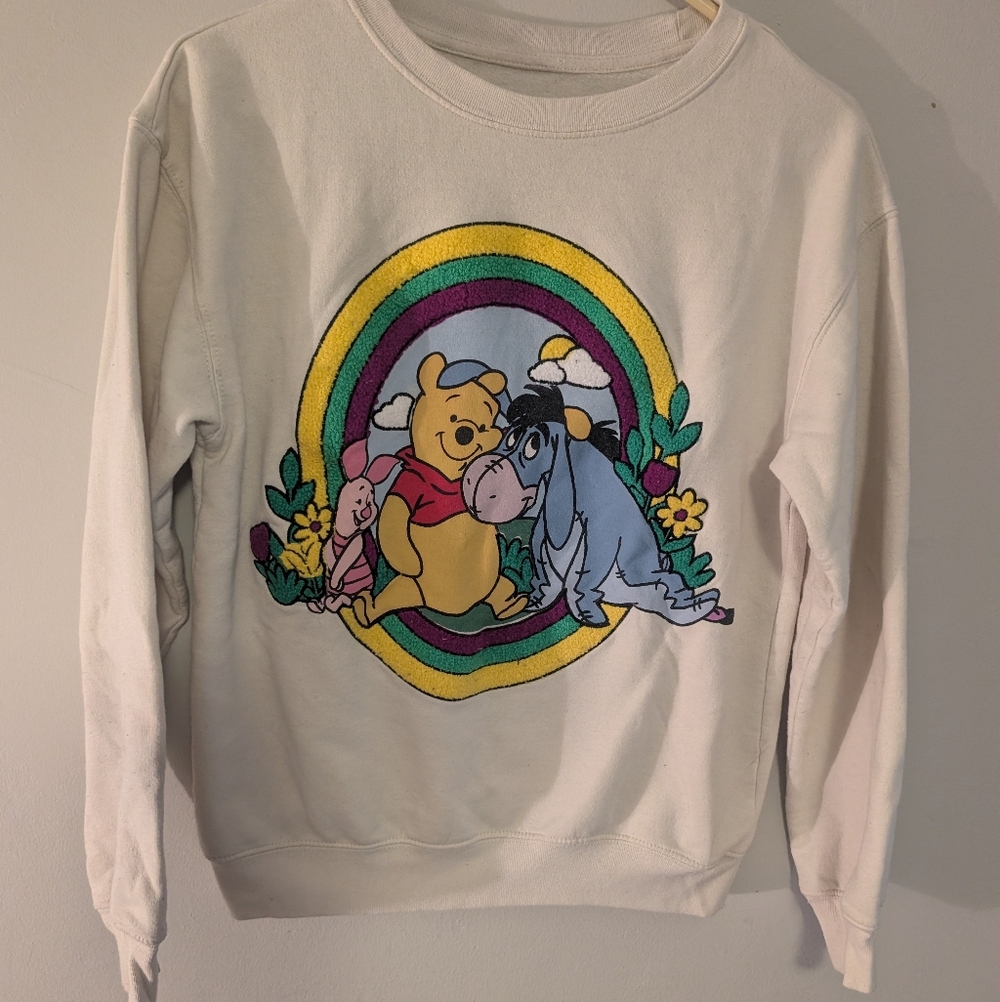 Disney Cream Winnie the Pooh & Friends Crewneck Sweatshirt